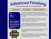 Tablet Screenshot of adv-finishing.com